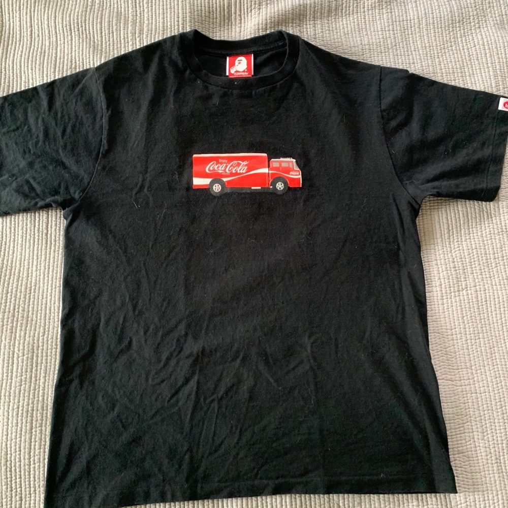 RARE COCA-COLA X BAPE COLLAB JAPAN SHIRT MEDIUM